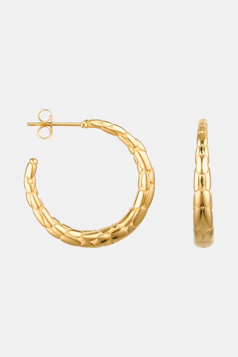 Boucles D'Oreilles "Alizée"Creoles "Micheline" Acier Inoxydable