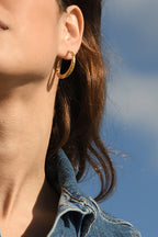 Boucles D'Oreilles "Alizée"Creoles "Micheline" Acier Inoxydable