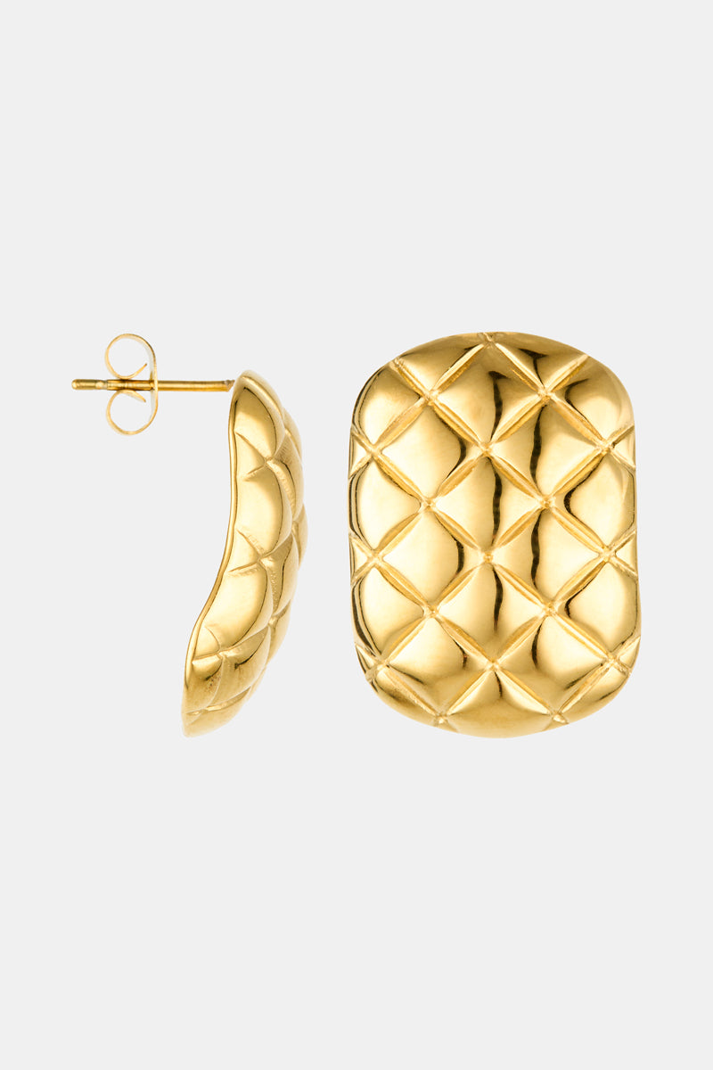 Boucles D'Oreilles "Perrine" Acier Inoxydable