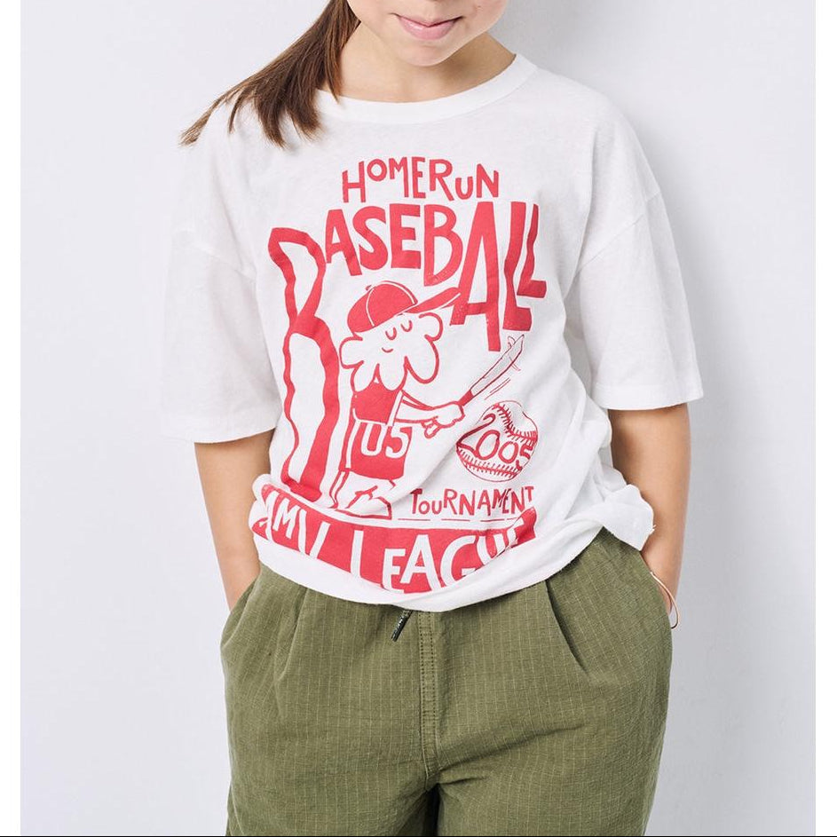 T-Shirt Droit Col Rond - Blanc - Enfant