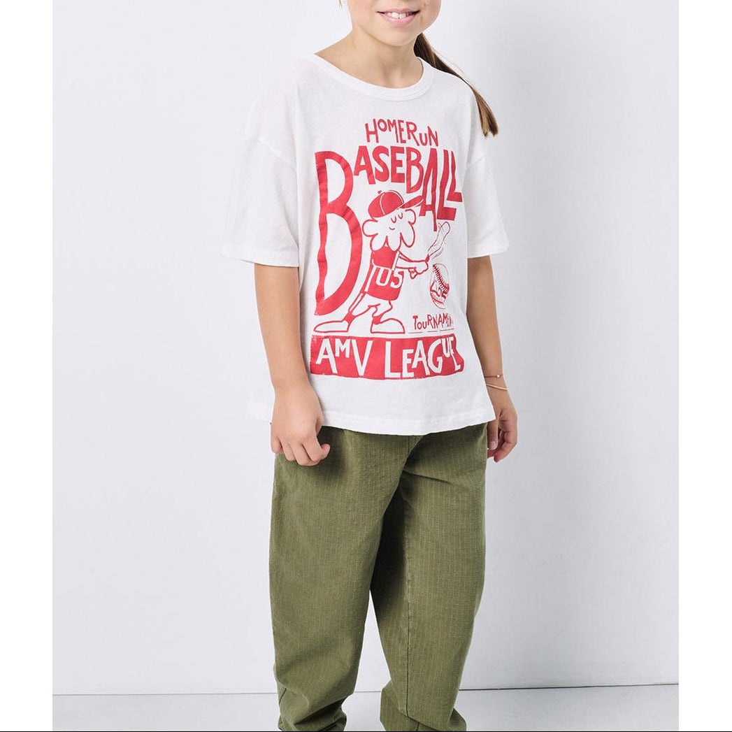 T-Shirt Droit Col Rond - Blanc - Enfant