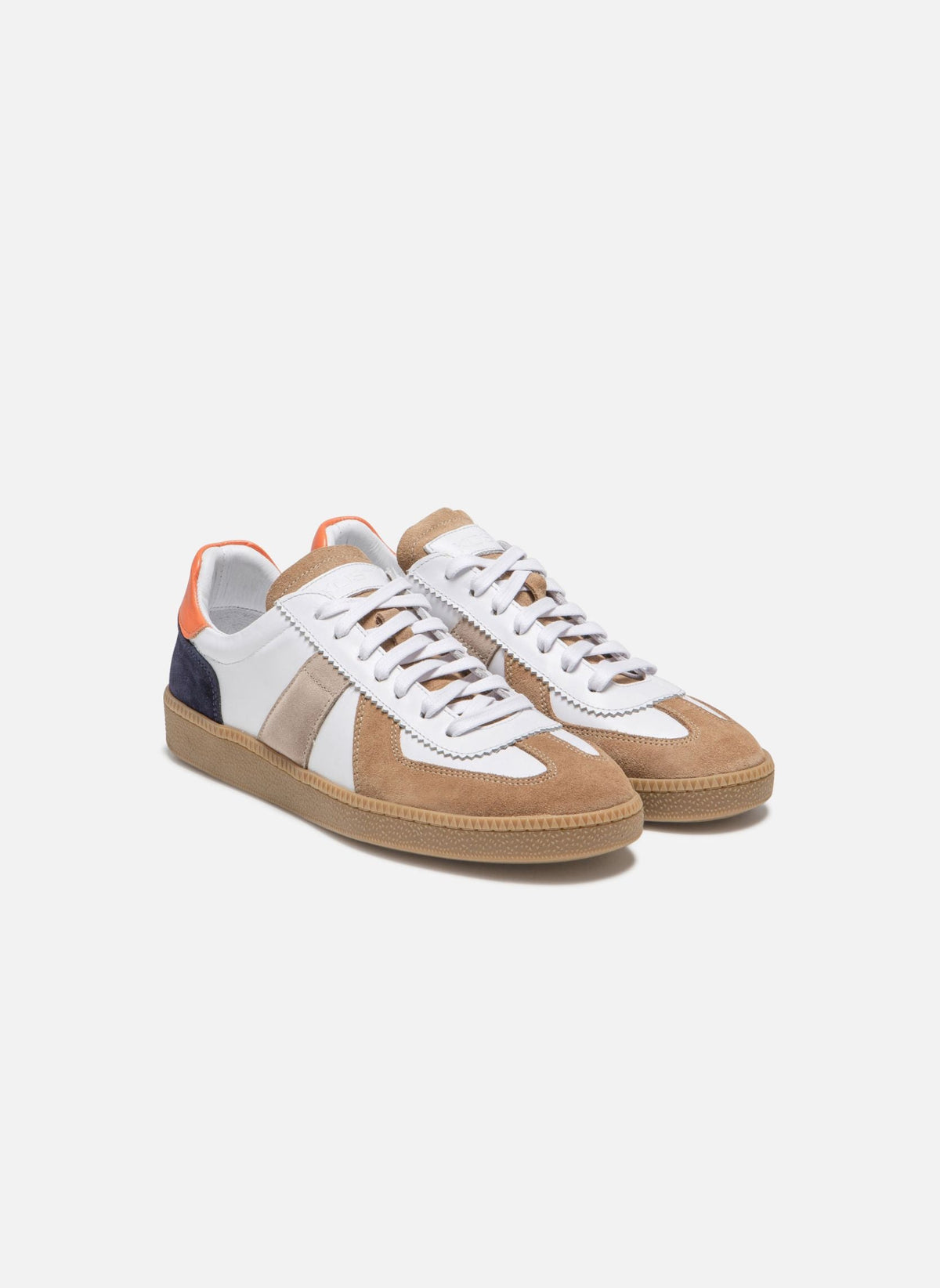Sneakers Kinks Sm - Cognac/Bianco/Taupe