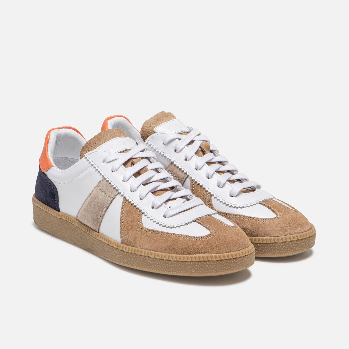 Sneakers Kinks Sm - Cognac/Bianco/Taupe