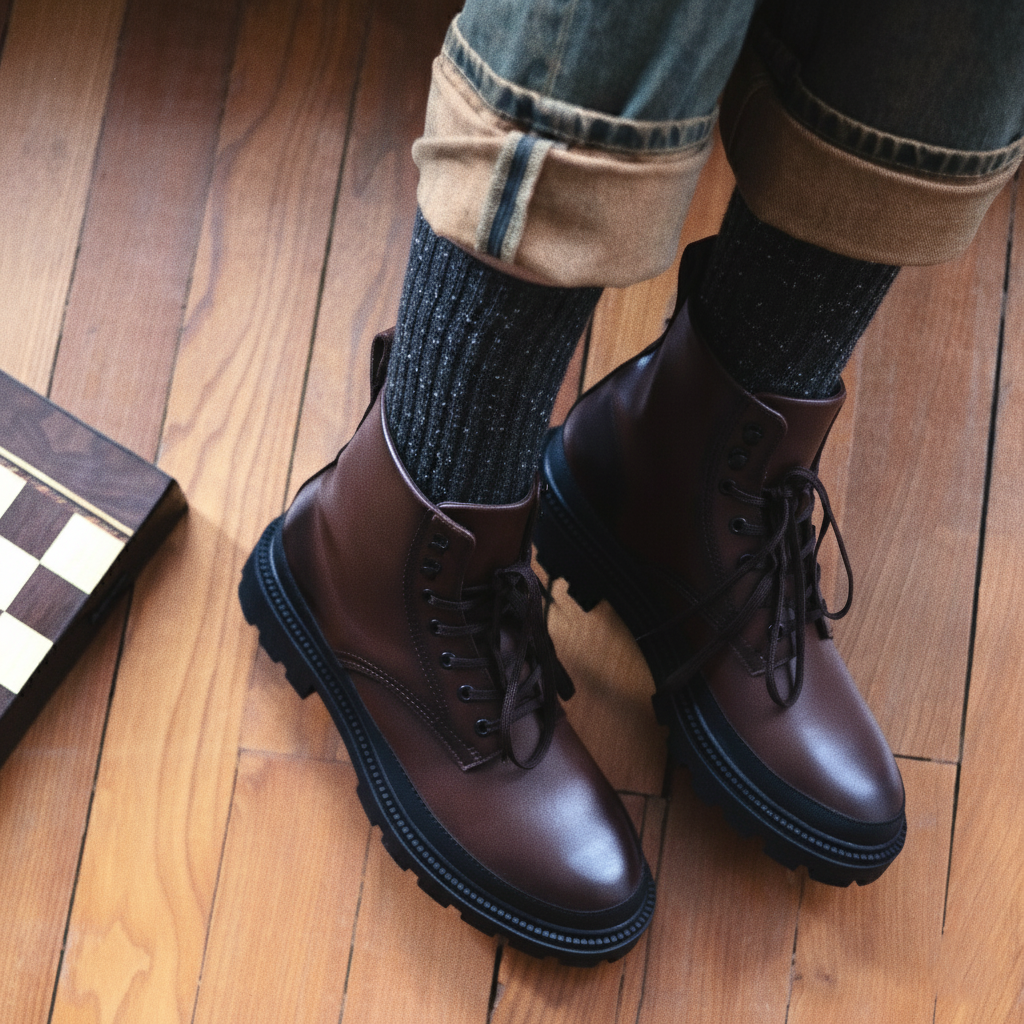 Chaussettes Dust Star En Soie Et Laine - Noir