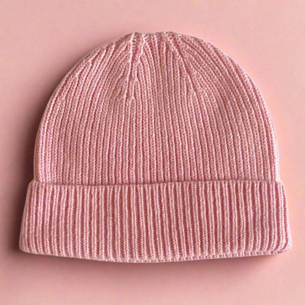 Bonnet En Laine - Rose