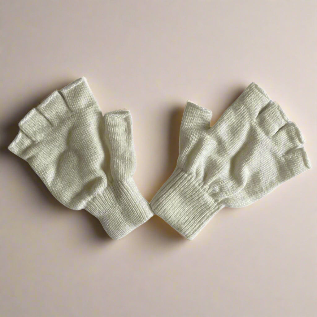Mitaines En Laine - Blanc