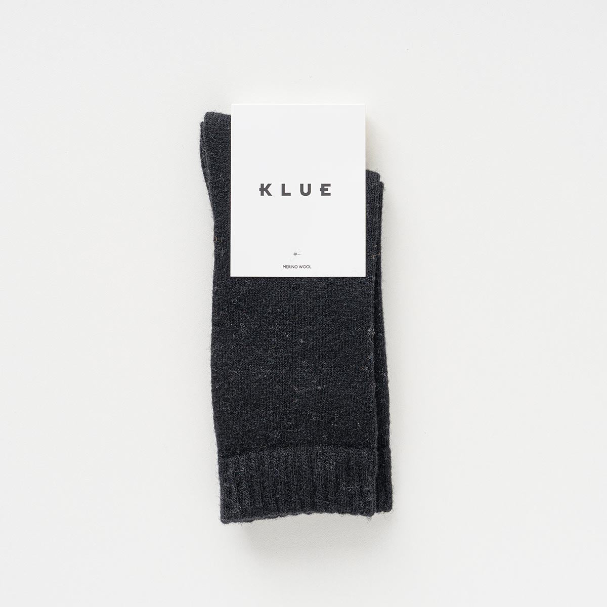 Chaussettes En Laine Mérinos Unies - Noir