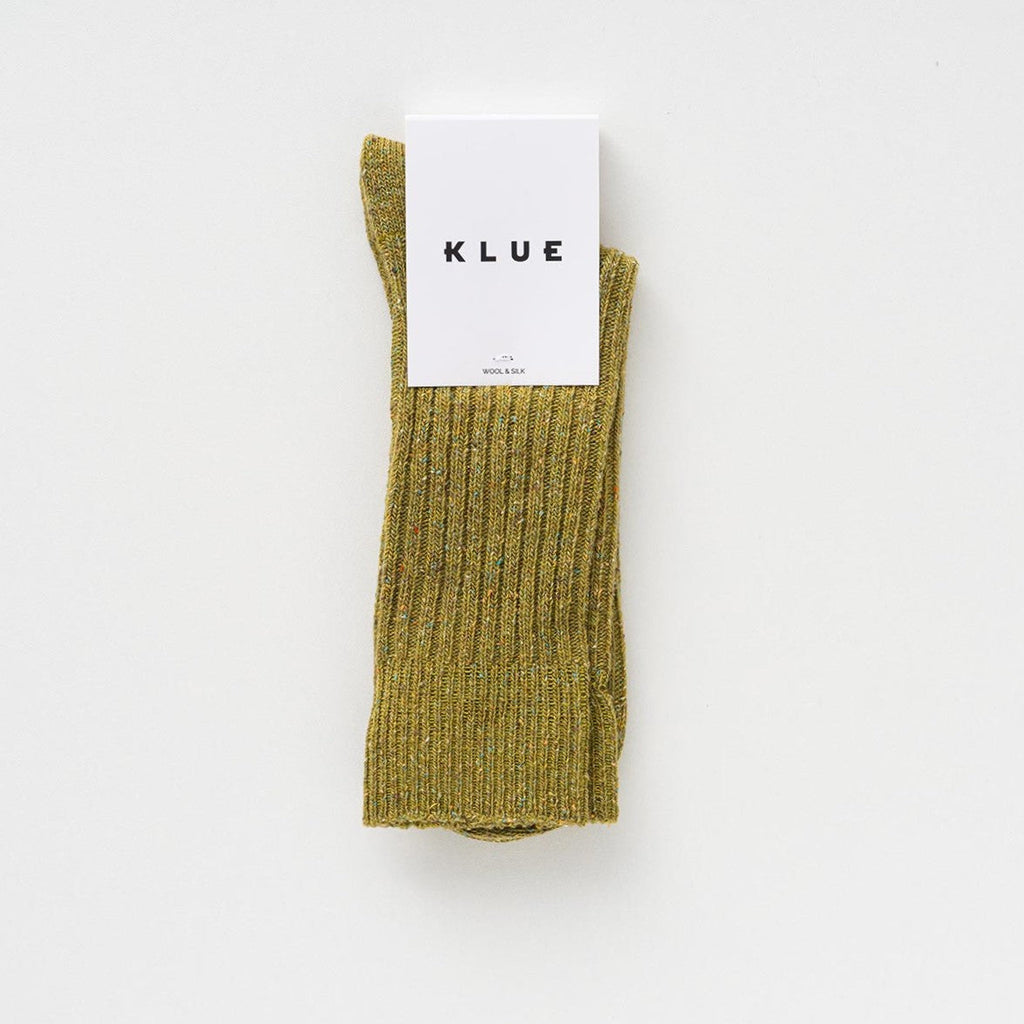 Chaussettes En Soie Et Laine Dust Star - Kaki