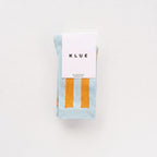 Chaussettes Rétro Rayées Bellagio - Bleu Brume Et Orange