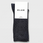 Socken aus Bio-Baumwolle mit feinen unifarbenen Streifen - Anthrazit