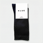 Chaussettes En Coton Biologique À Fines Rayures Unies - Noires