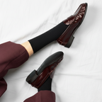Chaussettes En Coton Biologique À Fines Rayures Unies - Noires