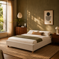 Korall - Lit Coffre - Lin - Beige