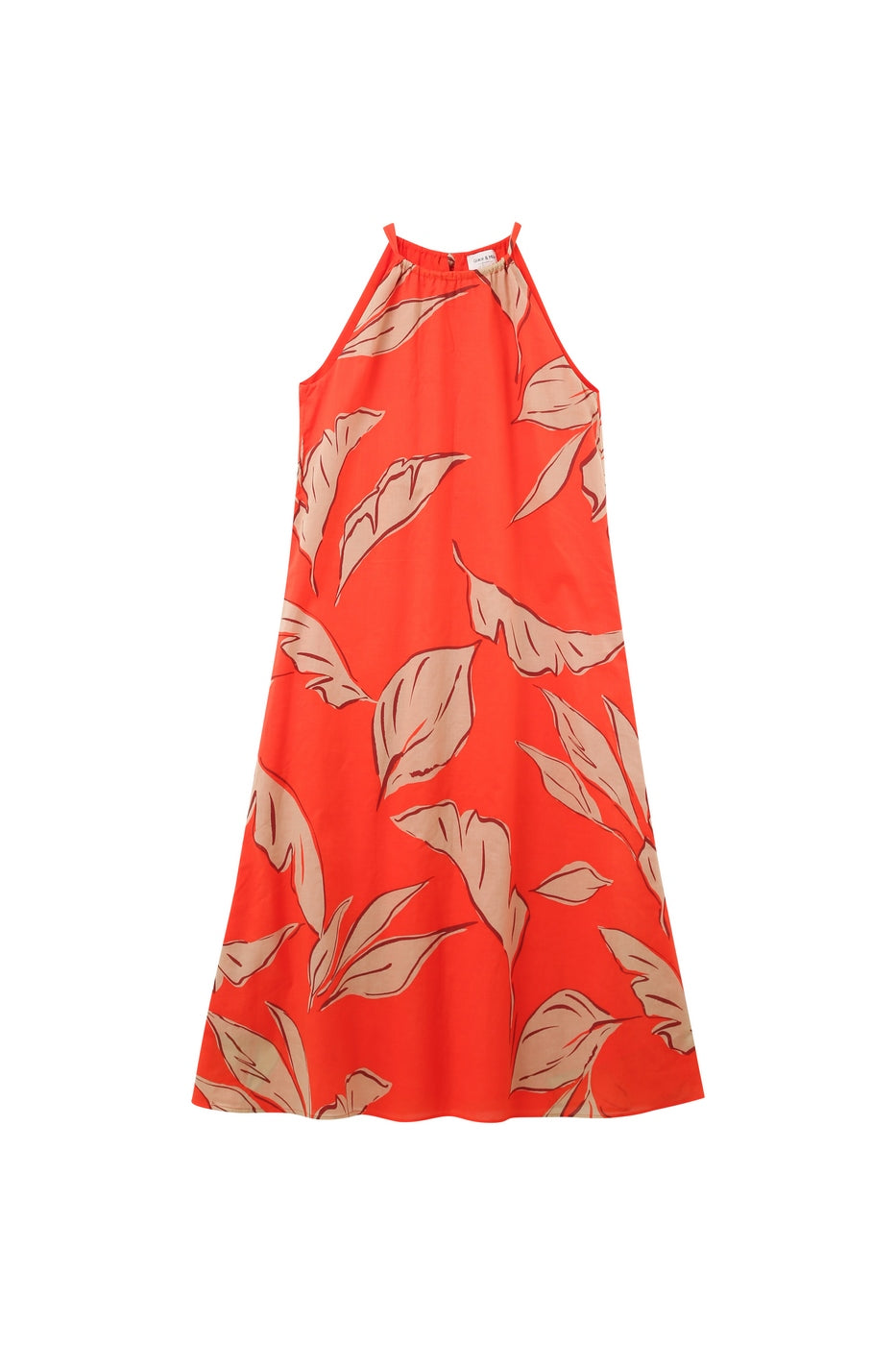 Kristen Long Dress - Orange