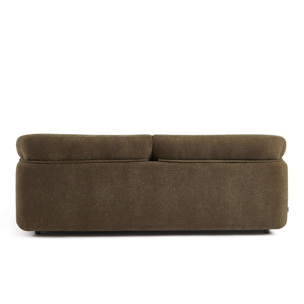 Kurly - Canapé 3 Places - Tissu Texturé - Taupe