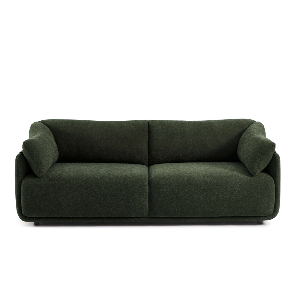 Kurly - Canapé 3 Places - Tissu Texturé - Vert