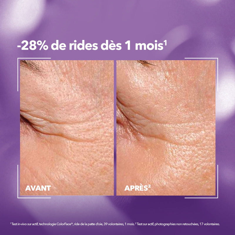 Crema antes después del sérum para ojos antiarrugas