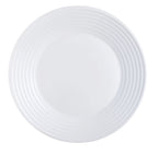 Harena - 6 Assiettes Plates - Verre Opale Extra Résistant - Blanc - Luminarc