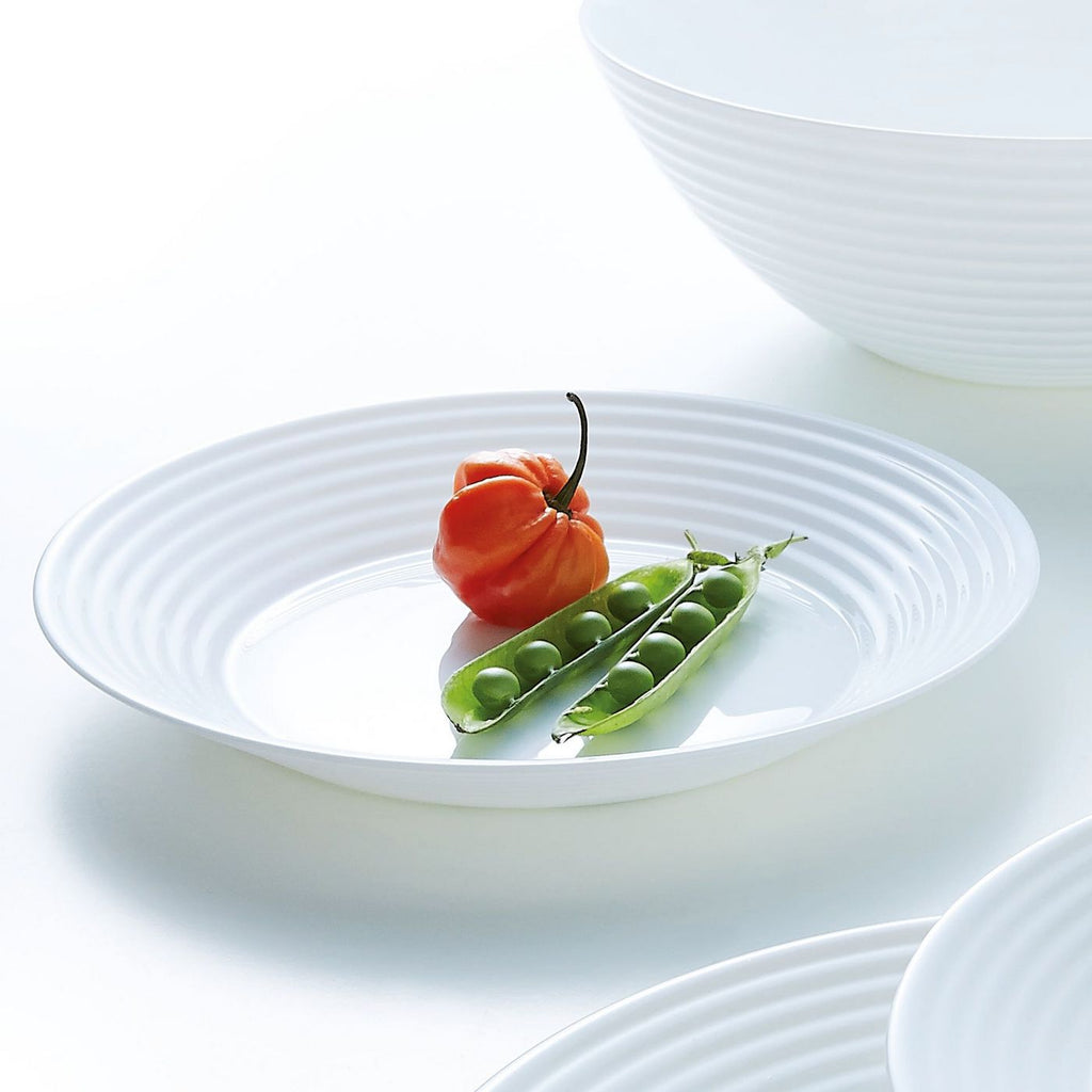 Harena - 6 Soup Plates - Extra-Resistant Opal Glass - White - Luminarc