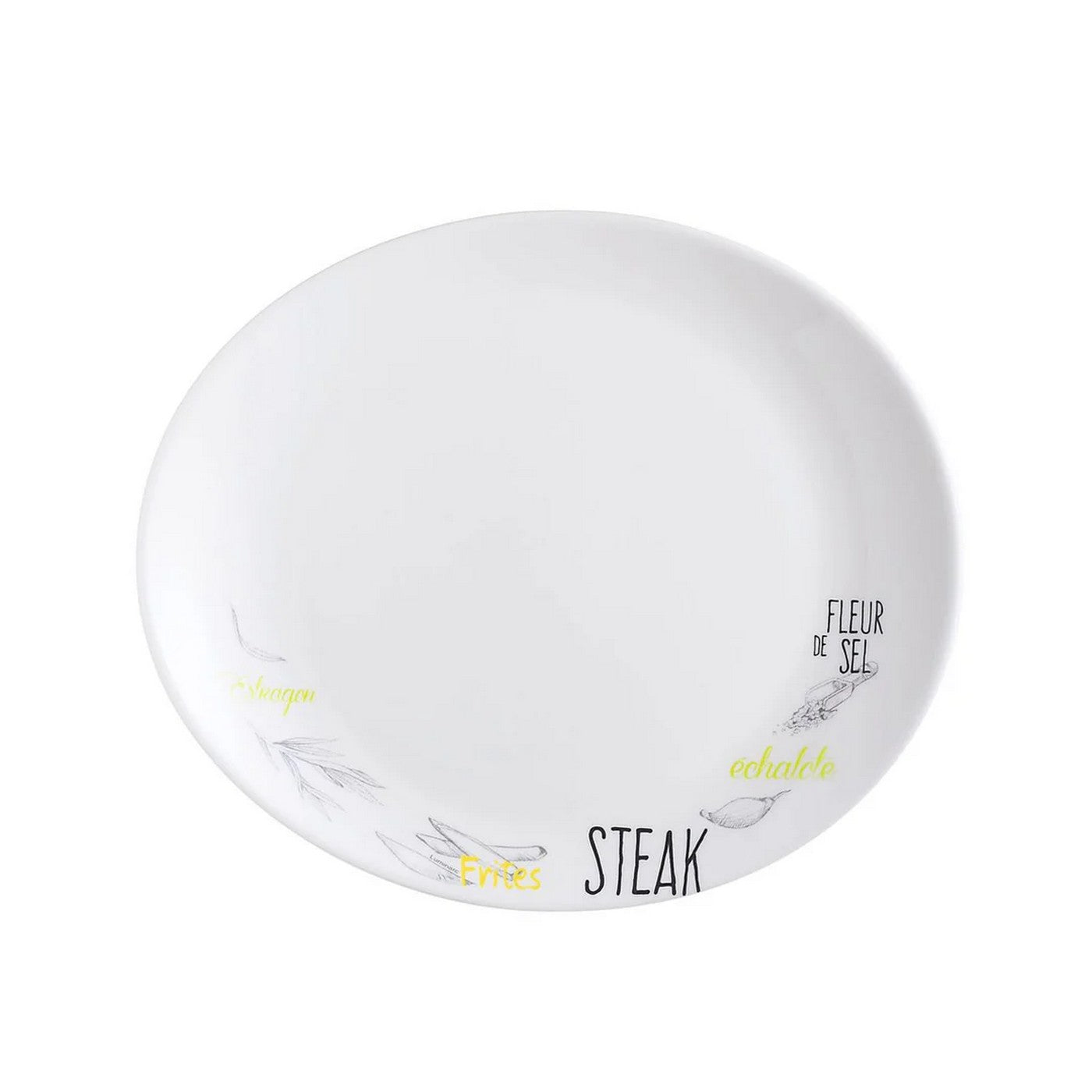 Friend'S Time - Assiette À Steak Décorée - Blanc - Friend'S Time - 30Cm - Luminarc