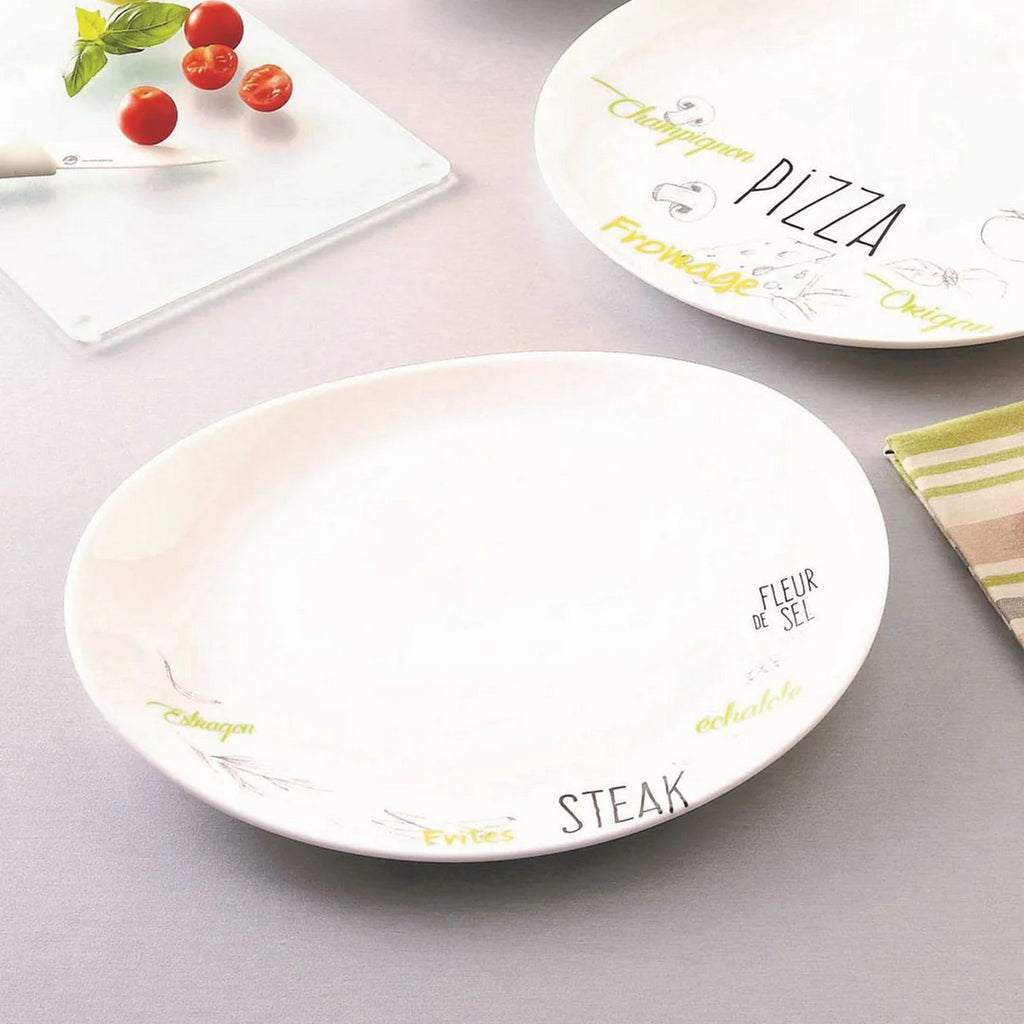 Friend'S Time - Assiette À Steak Décorée - Blanc - Friend'S Time - 30Cm - Luminarc