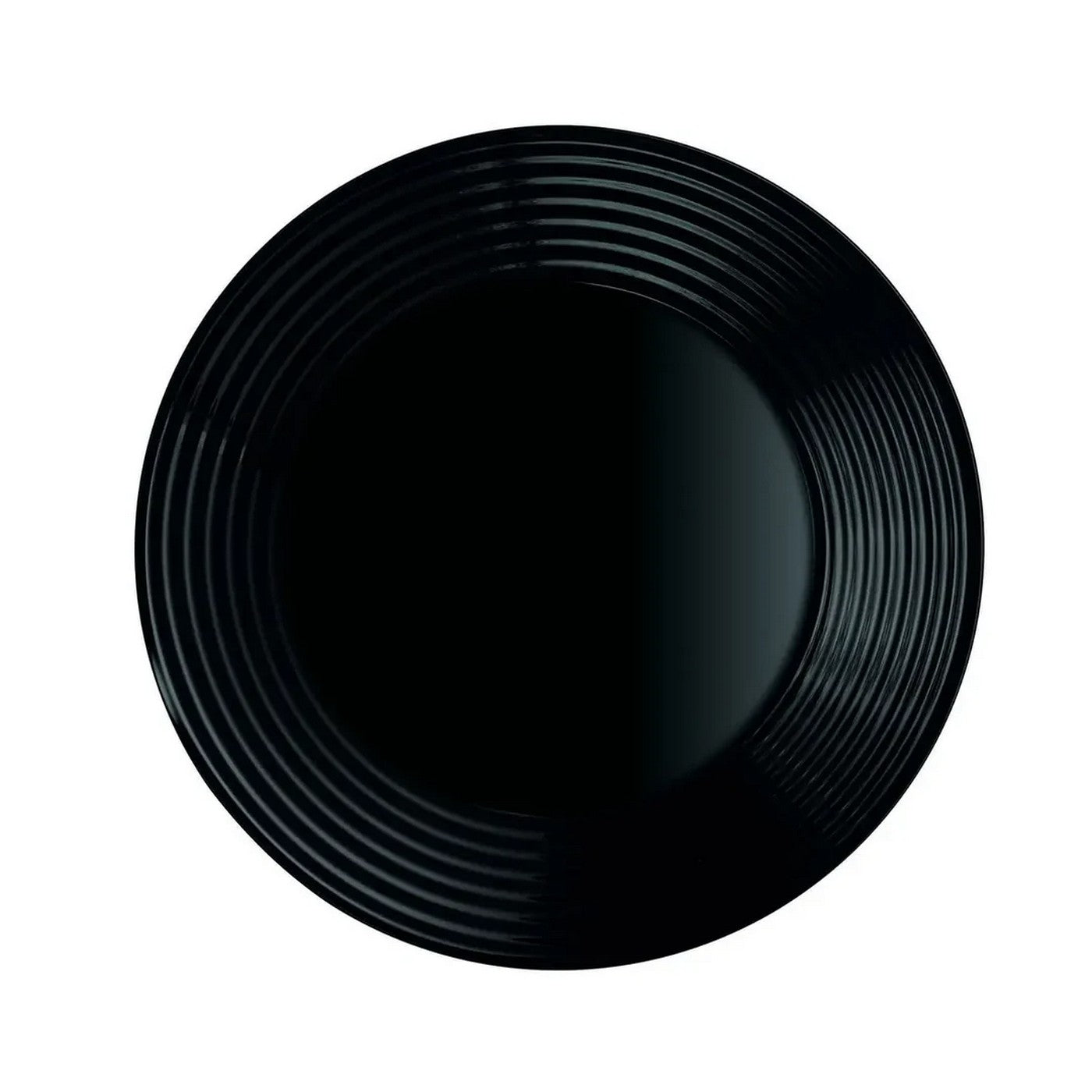 Harena - 6 Platos Hondos - Vidrio Templado Extrarresistente - Negro - Luminarc