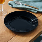 Harena - 6 Dessert Plates - Extra-Resistant Tempered Glass - Black - Luminarc
