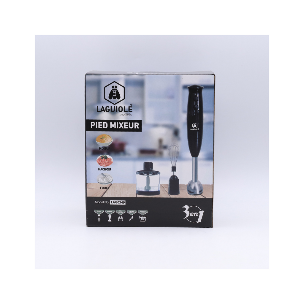 Pied Mixeur - Inox / Noir