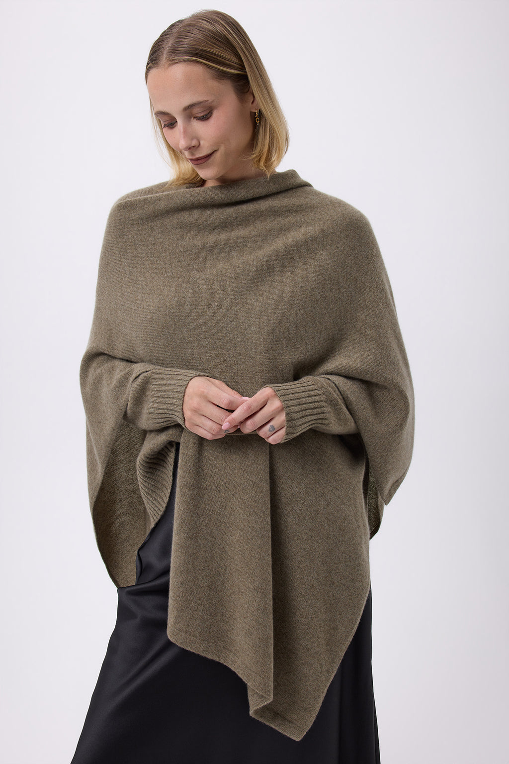 Poncho F Lago - Vert Khaki - Femme