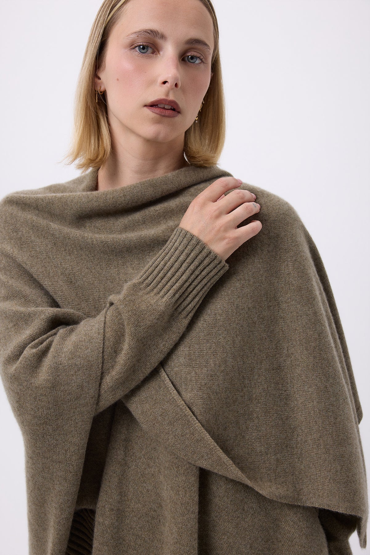 Poncho F Lago - Vert Khaki - Femme