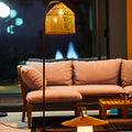Selma - Lampadaire Filaire - Polyrotin - Beige