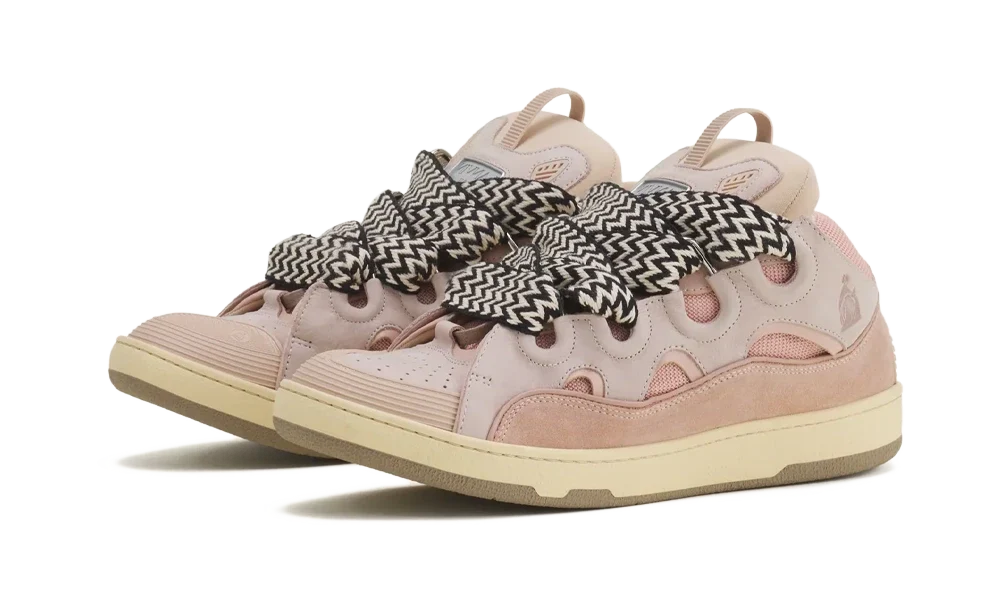 Zapatillas Curb Leather rosa pálido