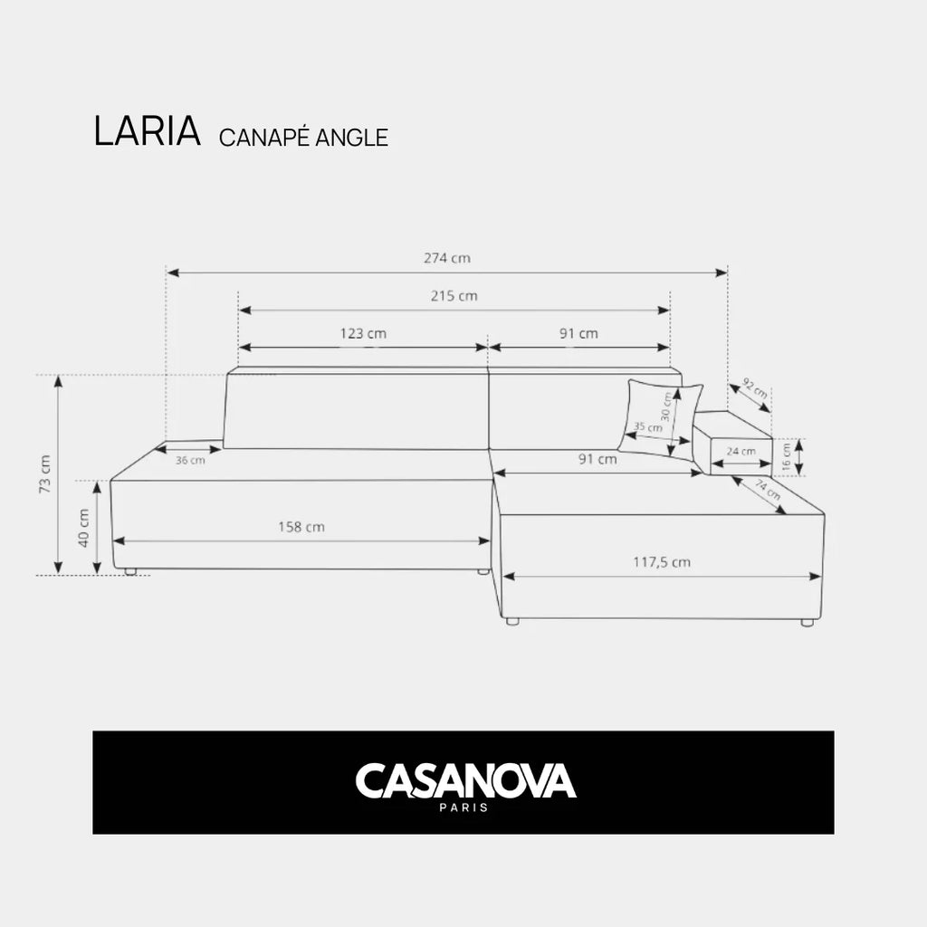 Laria Angolare - Divano Angolare