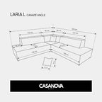 Laria L - Hörnsoffa
