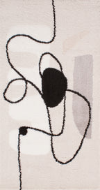 Soft Shaggy Rug Lasso 673 - Beige