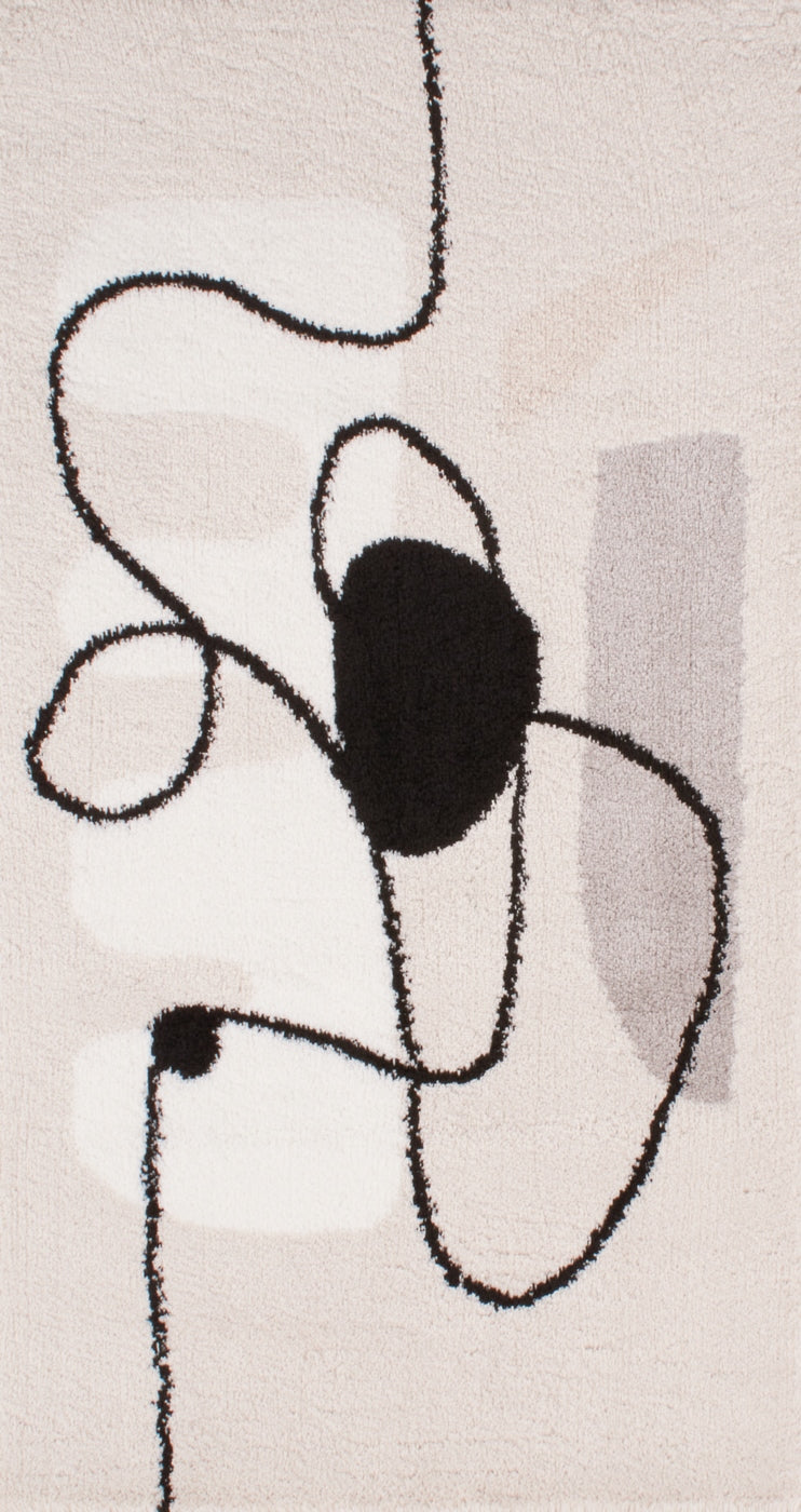 Soft Shaggy Rug Lasso 673 - Beige