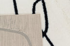 Soft Shaggy Lasso Rug 675 - Ivory