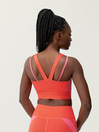 Sujetador deportivo Latika - Coral Brillante/Fucsia Brillante - Mujer