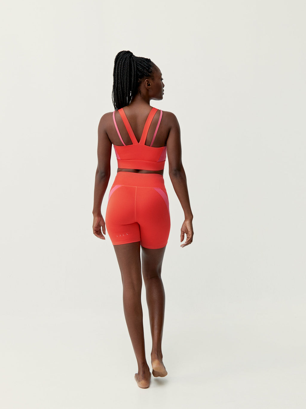 Sujetador deportivo Latika - Coral Brillante/Fucsia Brillante - Mujer