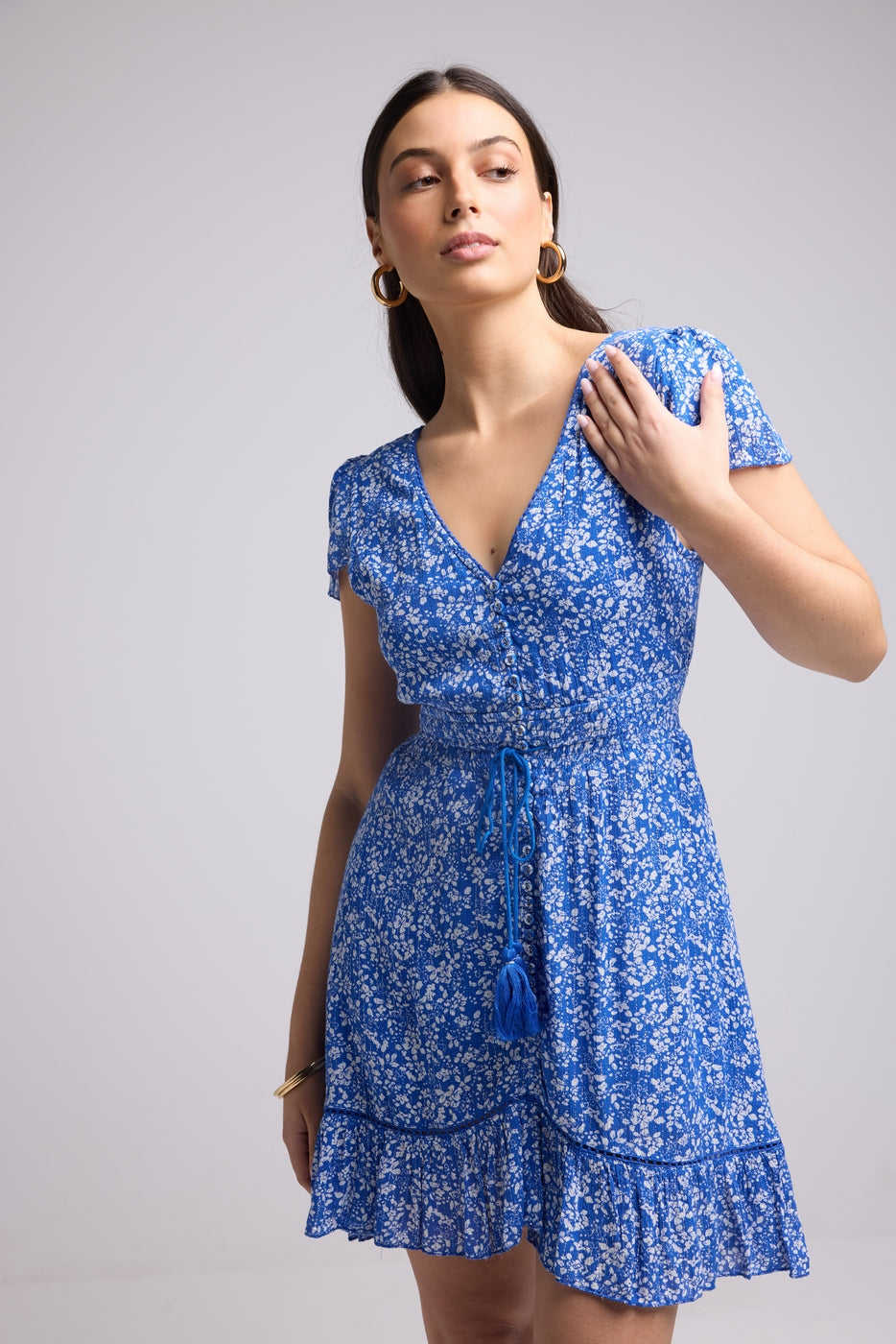 Robe Courte - Laurie - Bleu