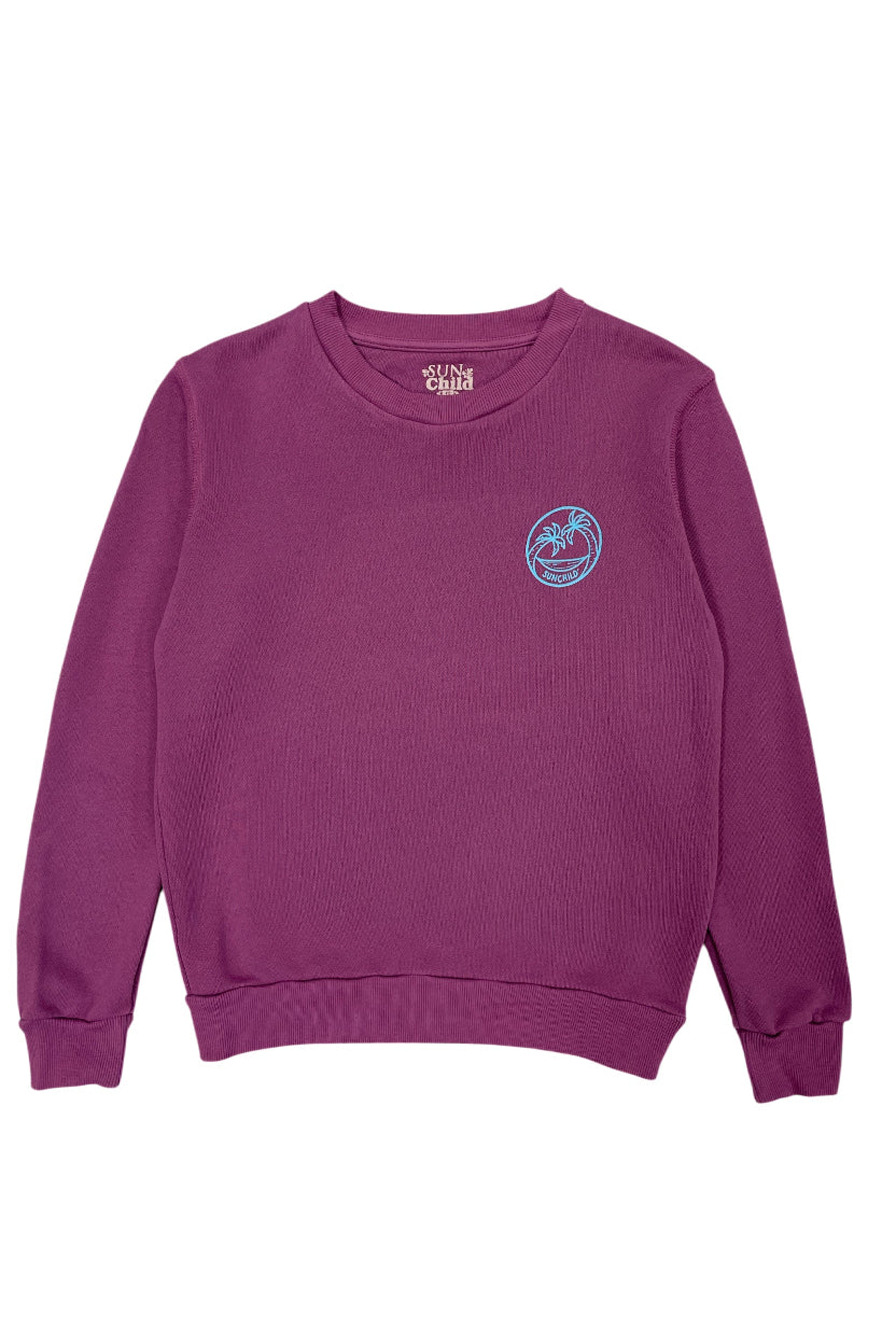 Sudadera niña Lazy Burdeos