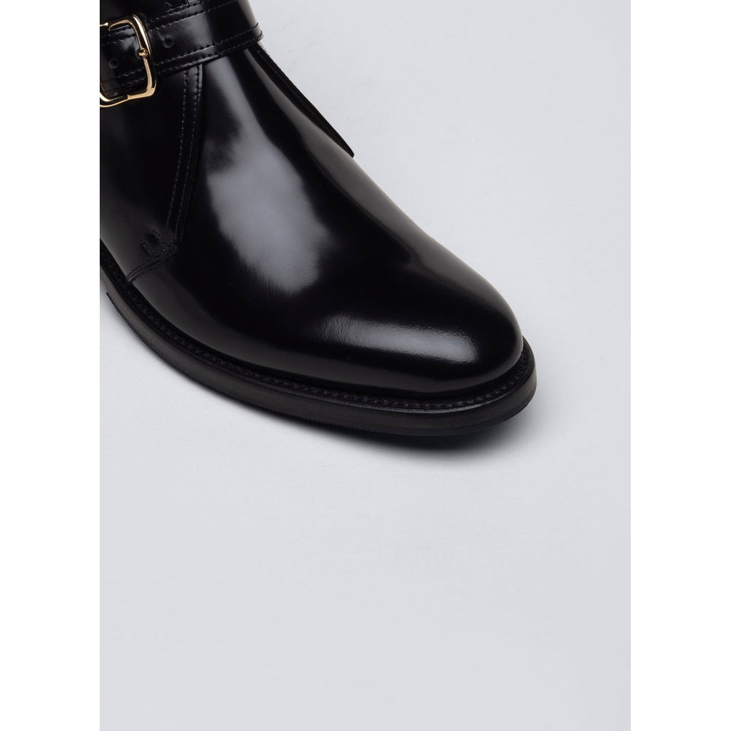 Fursac - Bottines À Boucle En Cuir - Noir