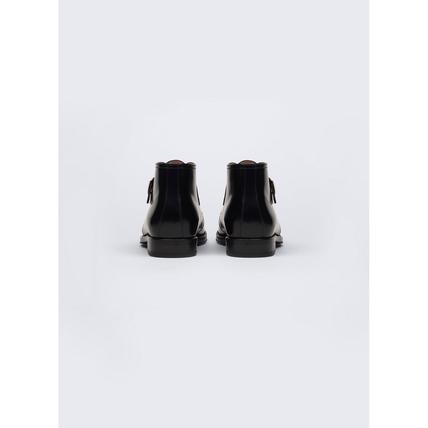 Fursac - Bottines À Boucle En Cuir - Noir