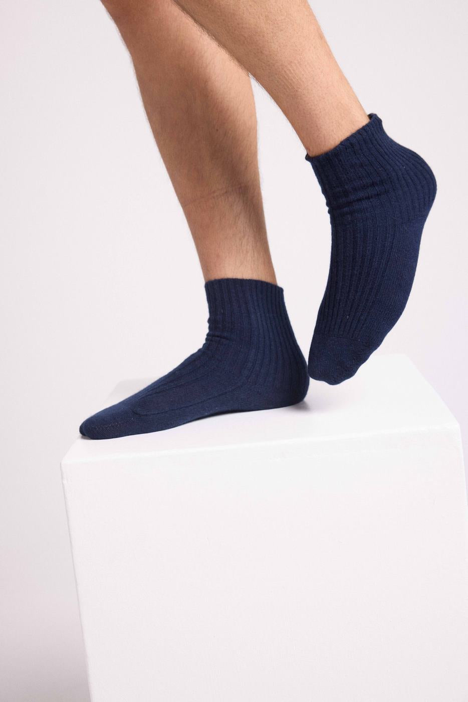 Unisex Lena Socks - Navy Blue - Unisex