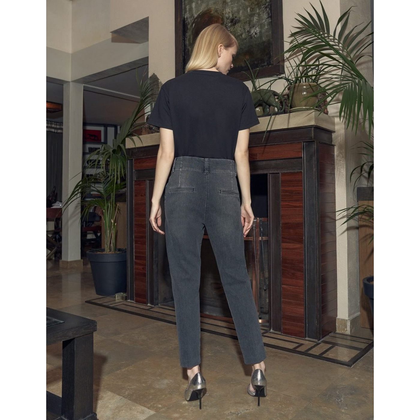 Jean Cigarette Highwaist Cropped Lenny - Dnm Bl-537