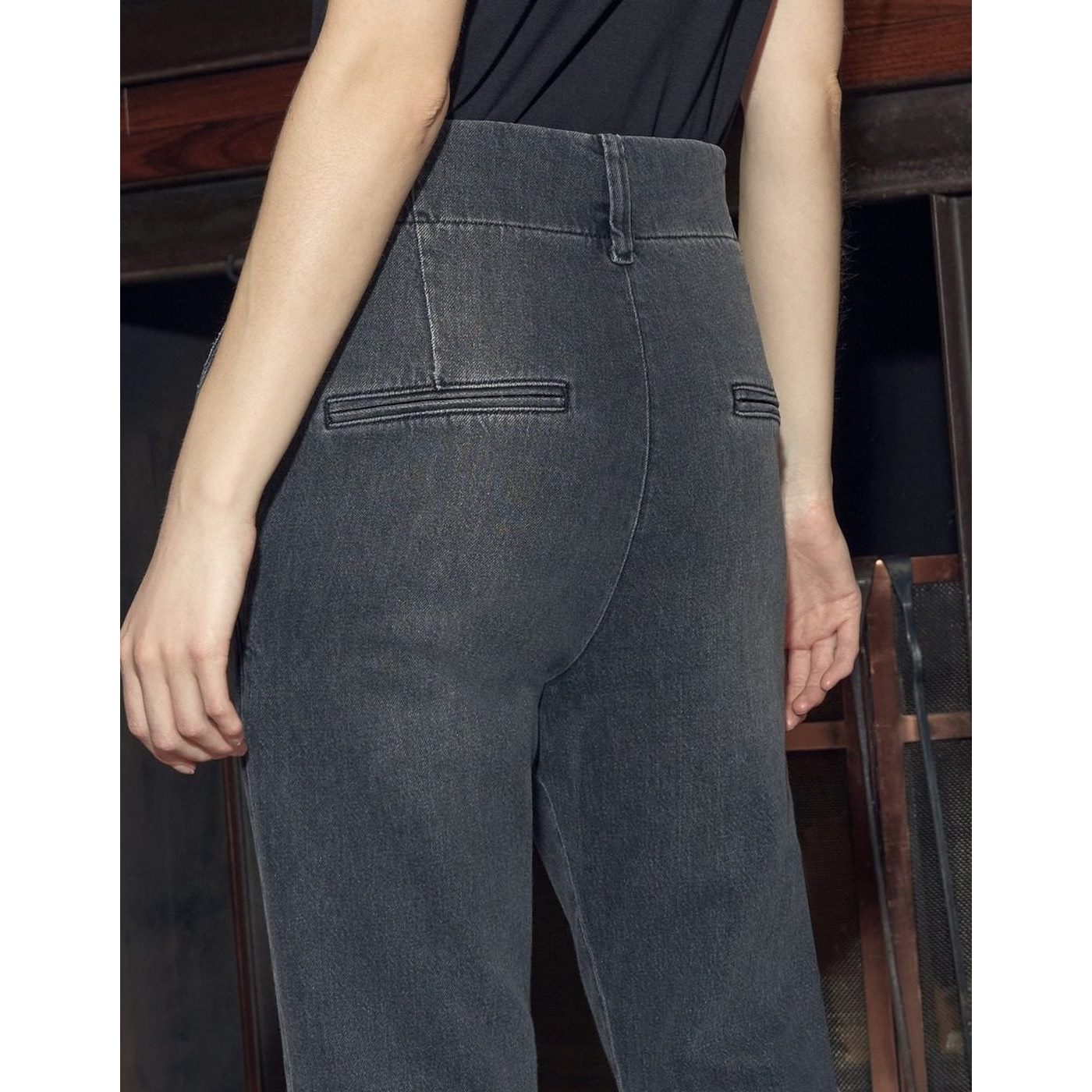 Jean Cigarette Highwaist Cropped Lenny - Dnm Bl-537