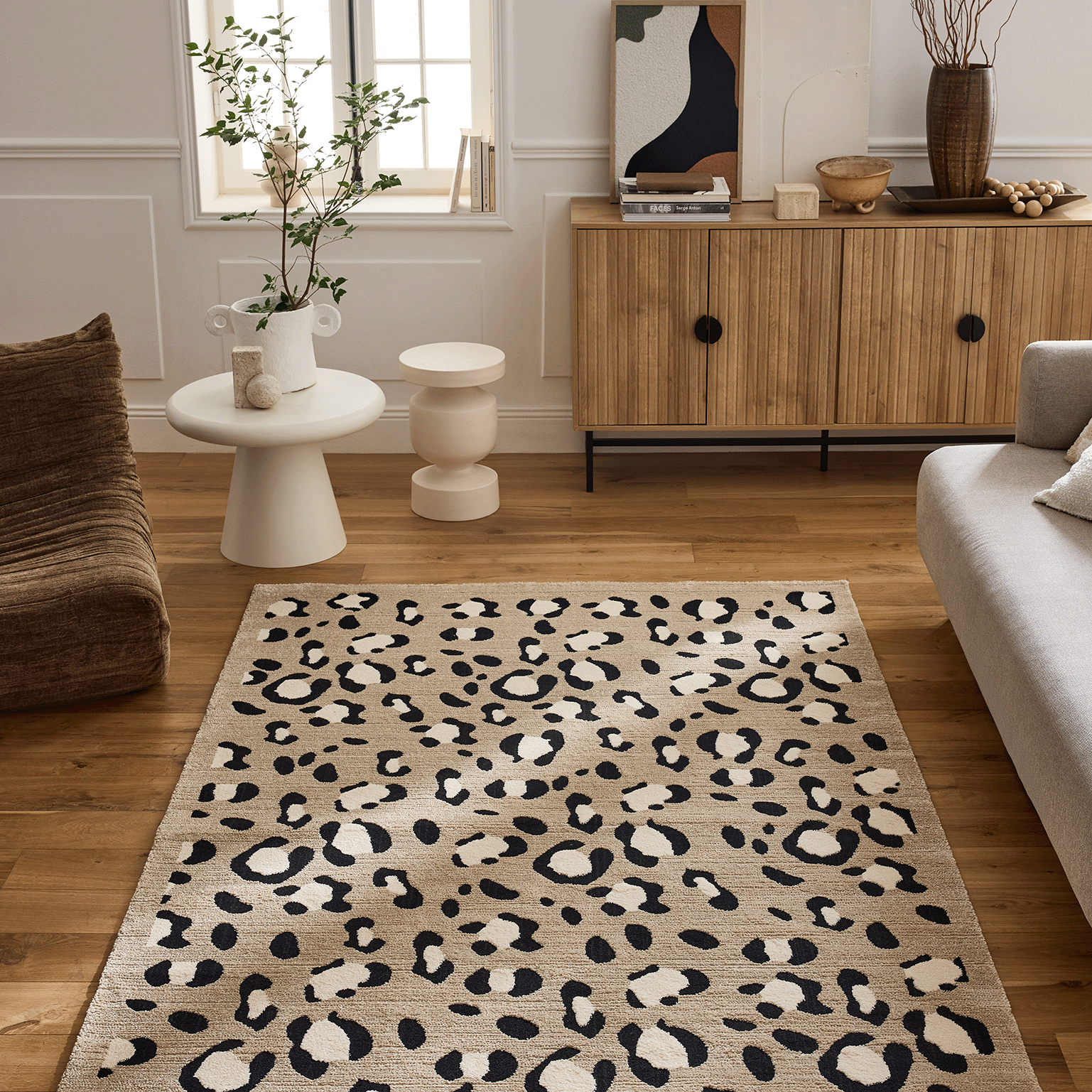 Leovah - Tapis D'Intérieur - Polypropylène - Beige