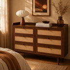 Leon - Commode - Noyer & Cannage
