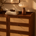 Leon - Commode - Noyer & Cannage
