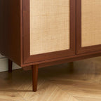 Leon - Wardrobe - Walnut And Cannage